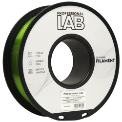PETG verde transparent 1.75mm 1kg Professional Lab