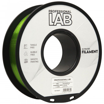 PETG verde transparent 1.75mm 1kg Professional Lab