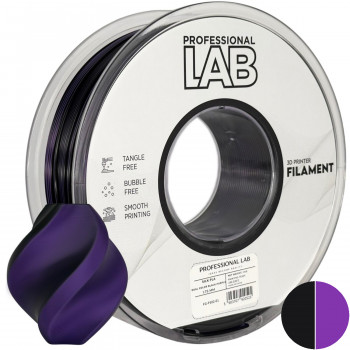 Silk PLA negru mov 1.75mm 1kg Professional Lab