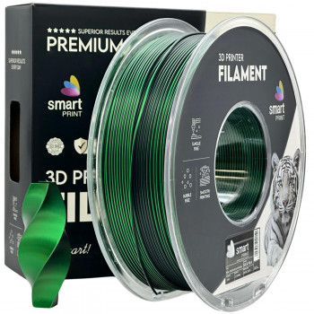 Silk PLA negru verde 1.75mm 1kg Smart Print