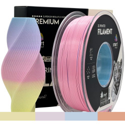 Silk PLA curcubeu pastel 1.75mm 1kg Smart Print