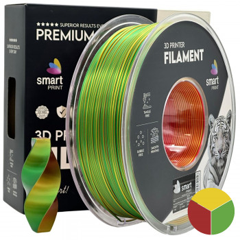 Silk PLA rosu galben verde 1.75mm 1kg Smart Print Silk PLA rosu galben verde 1.75mm 1kg Smart Print