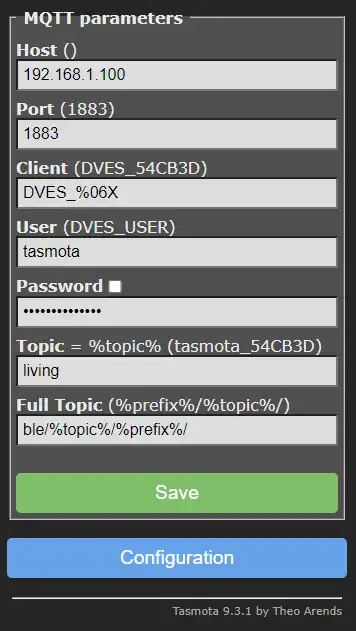 configurare MQTT