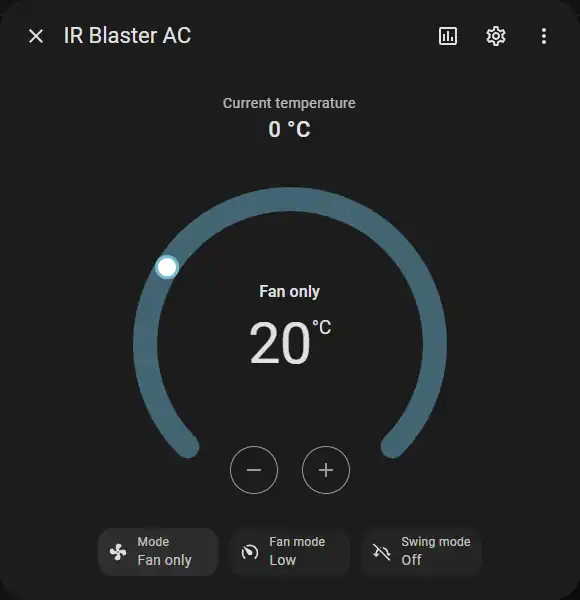 entitate climate comanda AC în Home Assistant